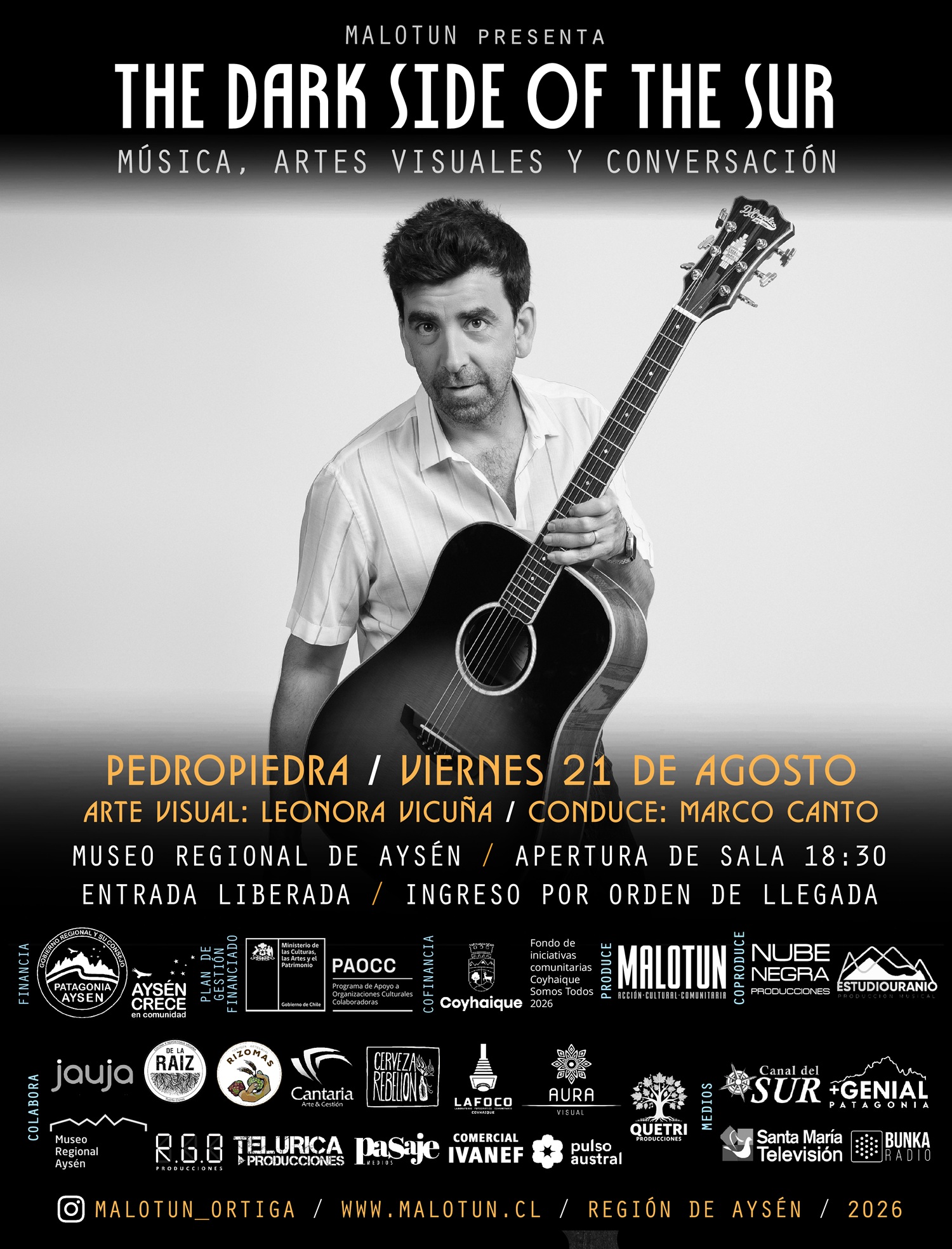 The Dark Side of the Sur: Ciclo musical y visual en Aysén